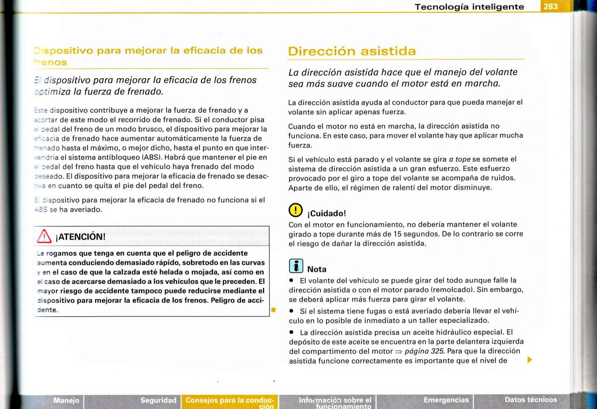 Audi A4 B6 8E manual del propietario / page 275