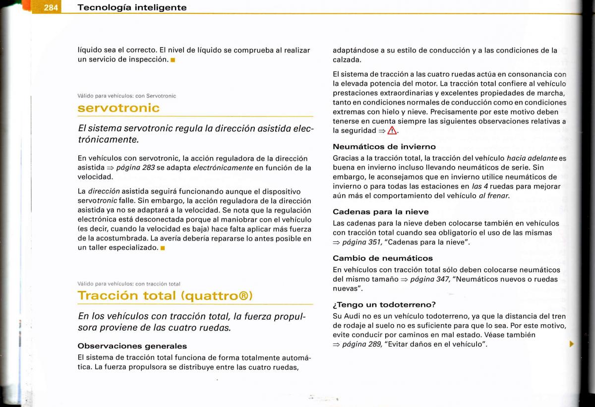 Audi A4 B6 8E manual del propietario / page 276