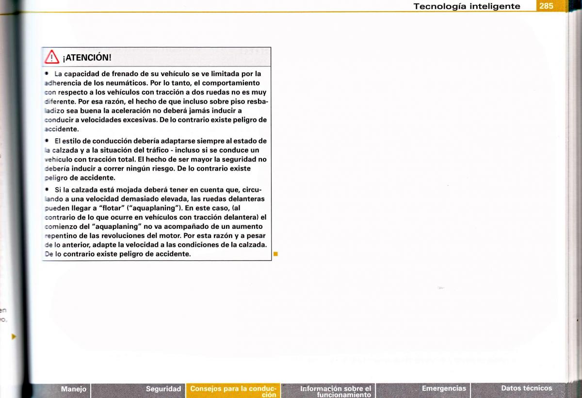 Audi A4 B6 8E manual del propietario / page 277