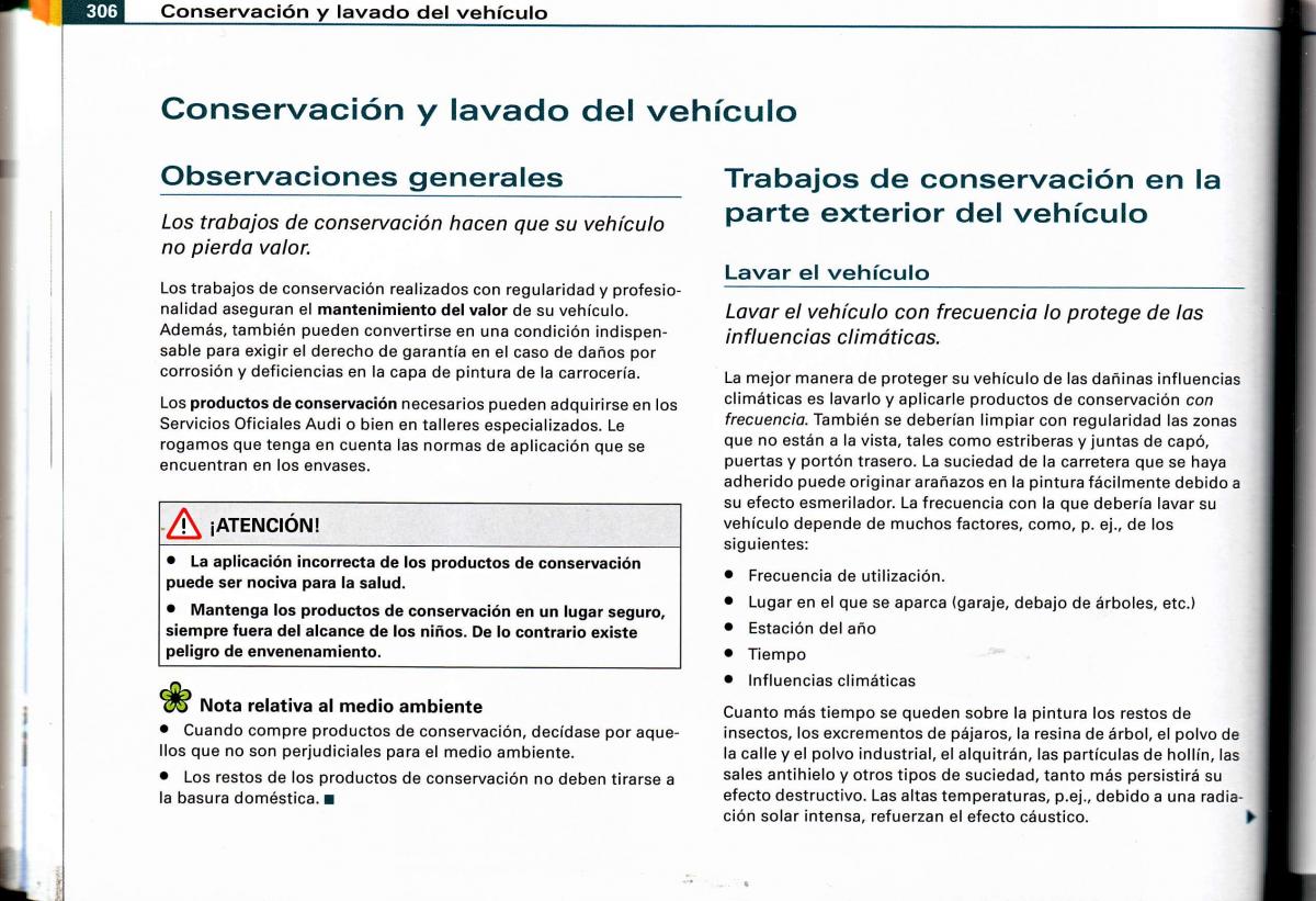 Audi A4 B6 8E manual del propietario / page 292