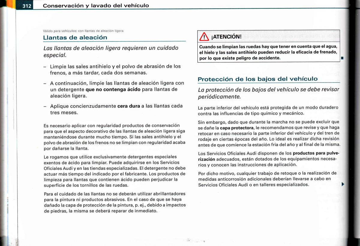 Audi A4 B6 8E manual del propietario / page 298