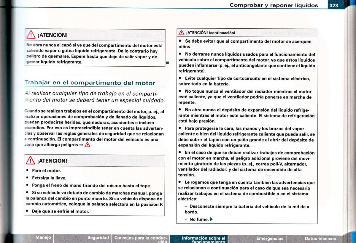 Audi A4 B6 8E manual del propietario / page 307