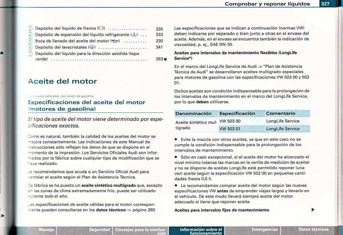 Audi A4 B6 8E manual del propietario / page 311