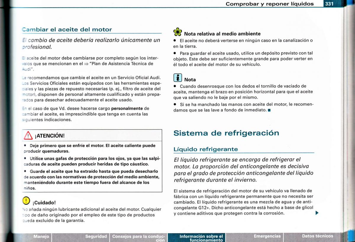 Audi A4 B6 8E manual del propietario / page 313