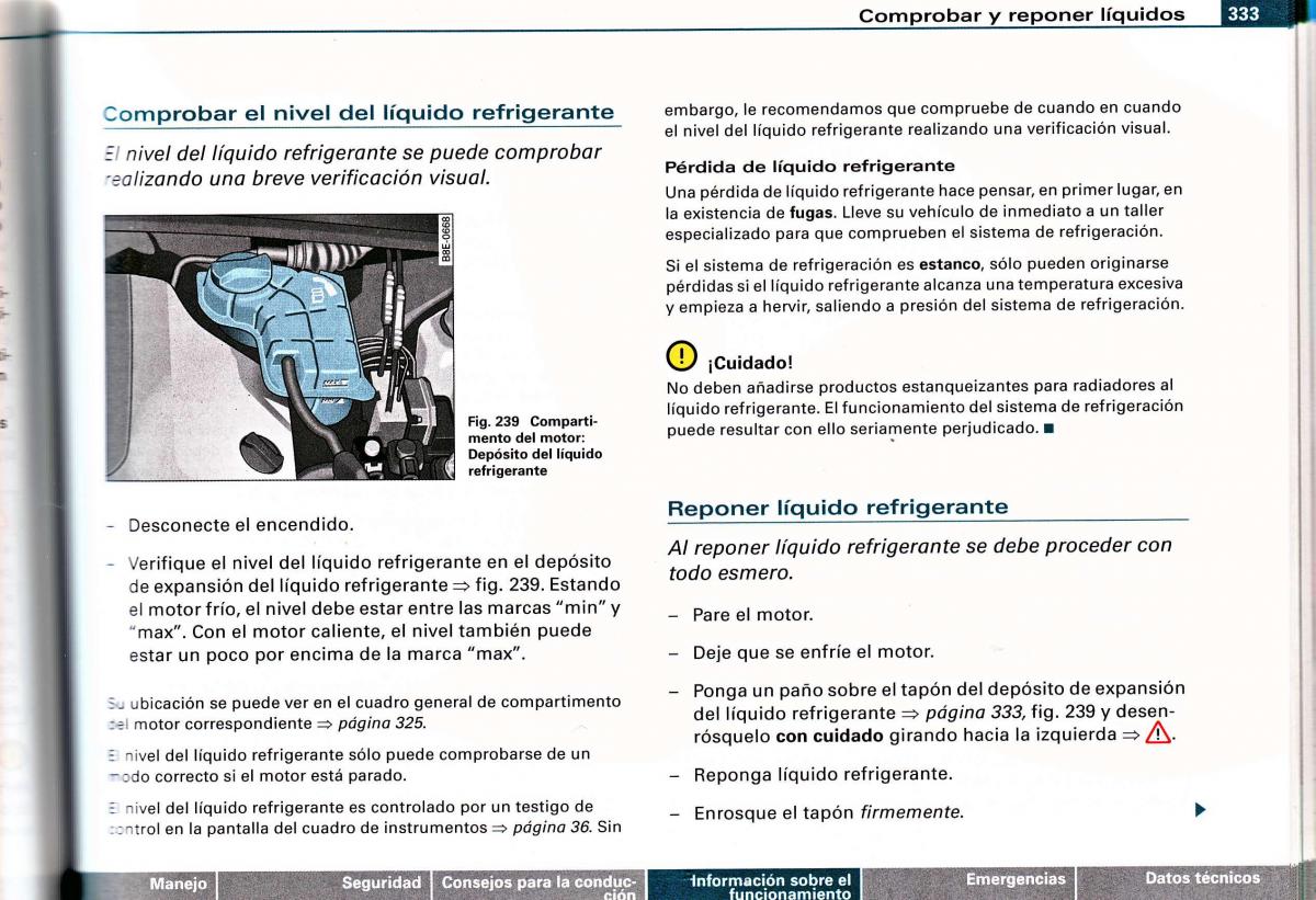 Audi A4 B6 8E manual del propietario / page 315