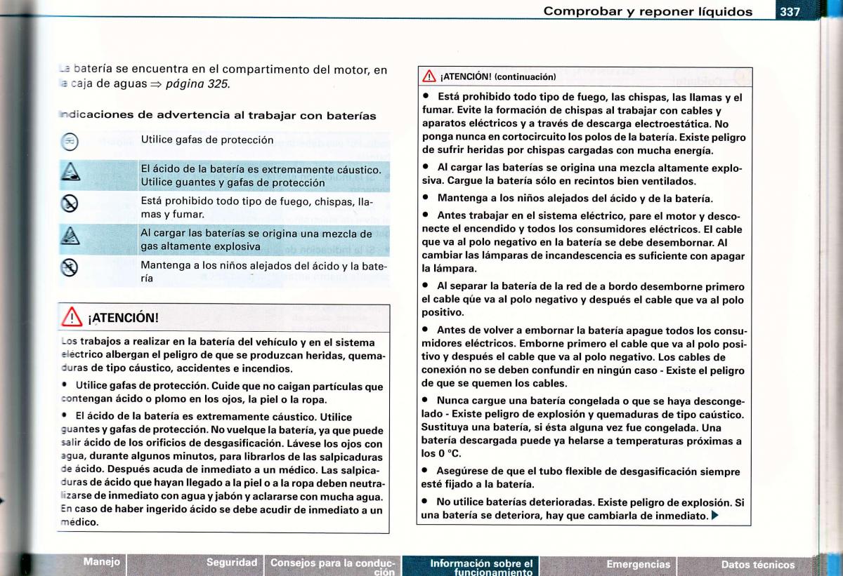 Audi A4 B6 8E manual del propietario / page 319