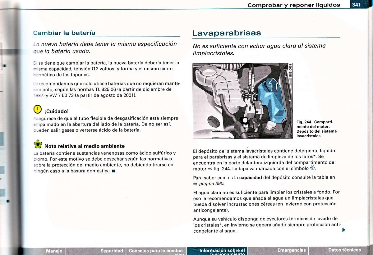 Audi A4 B6 8E manual del propietario / page 323