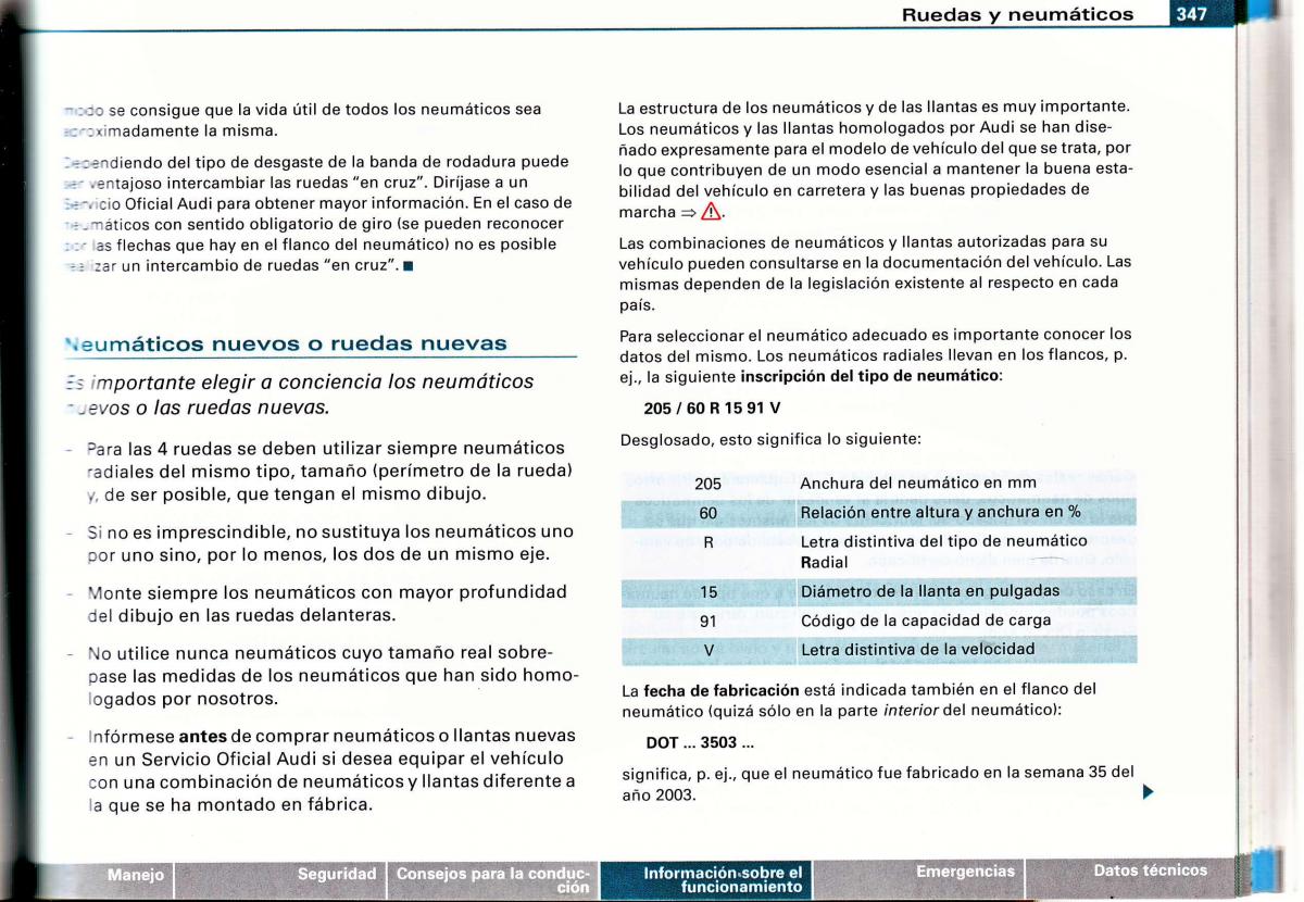 Audi A4 B6 8E manual del propietario / page 329