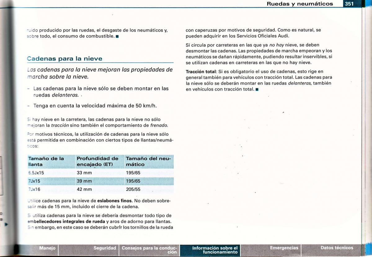 Audi A4 B6 8E manual del propietario / page 333