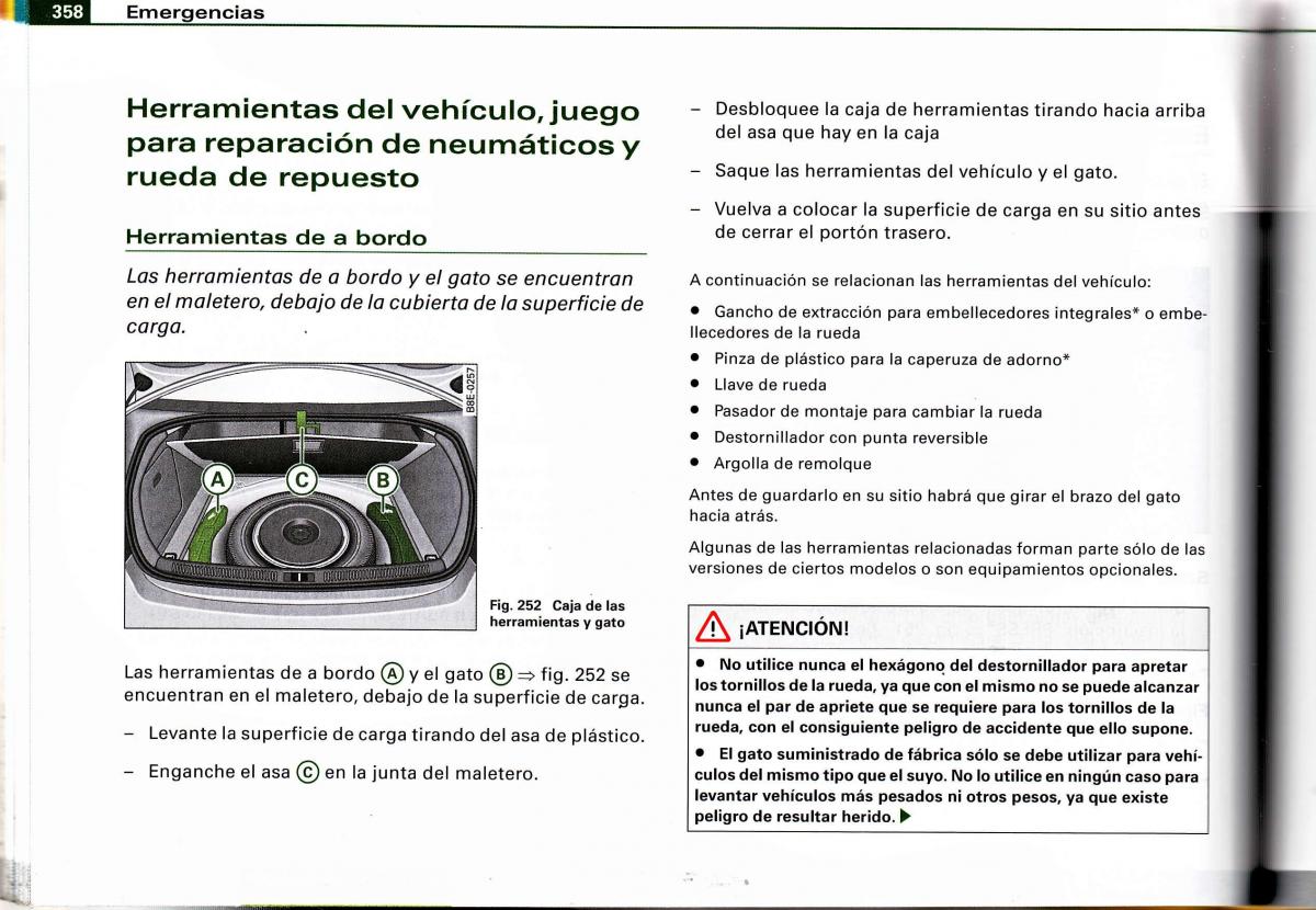 Audi A4 B6 8E manual del propietario / page 338