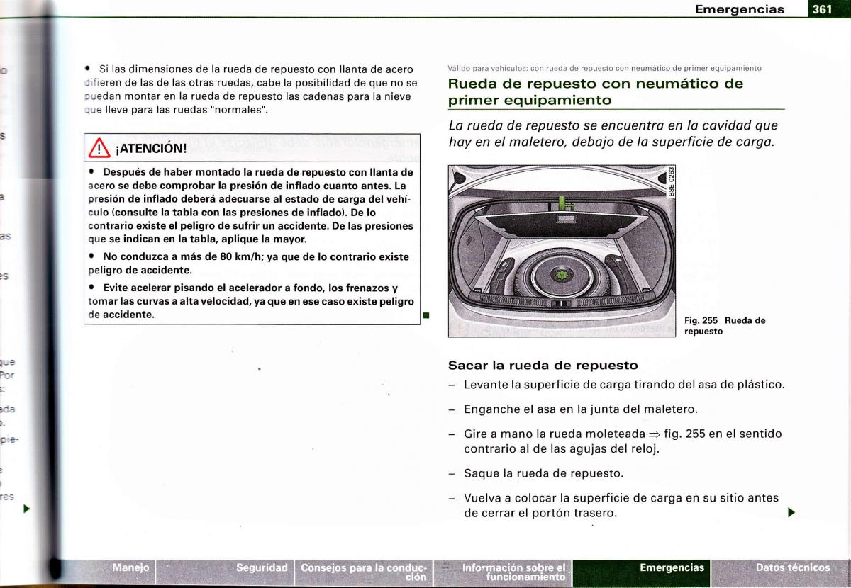 Audi A4 B6 8E manual del propietario / page 341