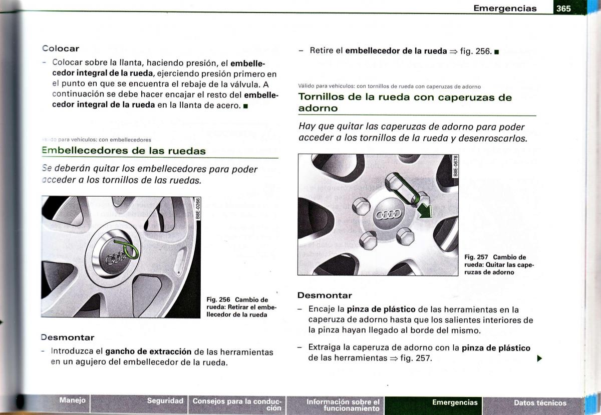 Audi A4 B6 8E manual del propietario / page 345