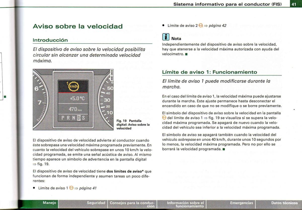 Audi A4 B6 8E manual del propietario / page 37