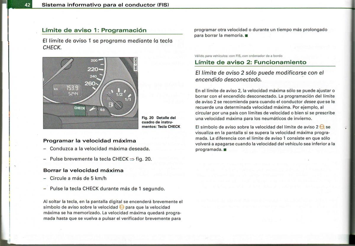 Audi A4 B6 8E manual del propietario / page 38