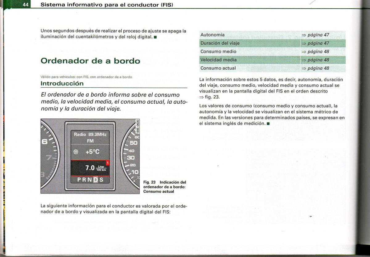 Audi A4 B6 8E manual del propietario / page 40