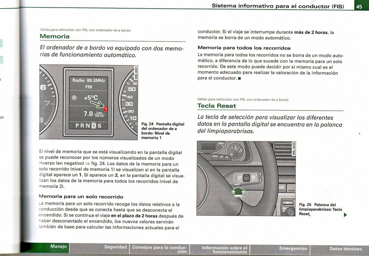 Audi A4 B6 8E manual del propietario / page 41