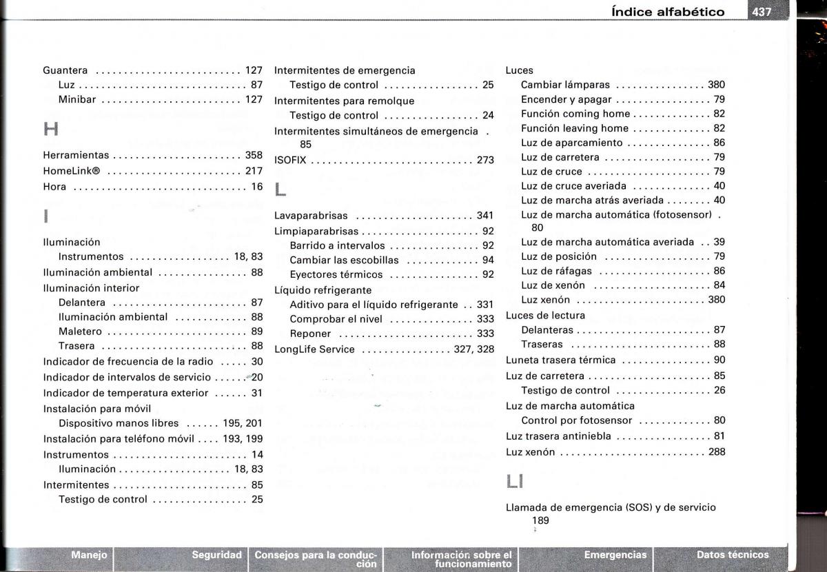 Audi A4 B6 8E manual del propietario / page 411