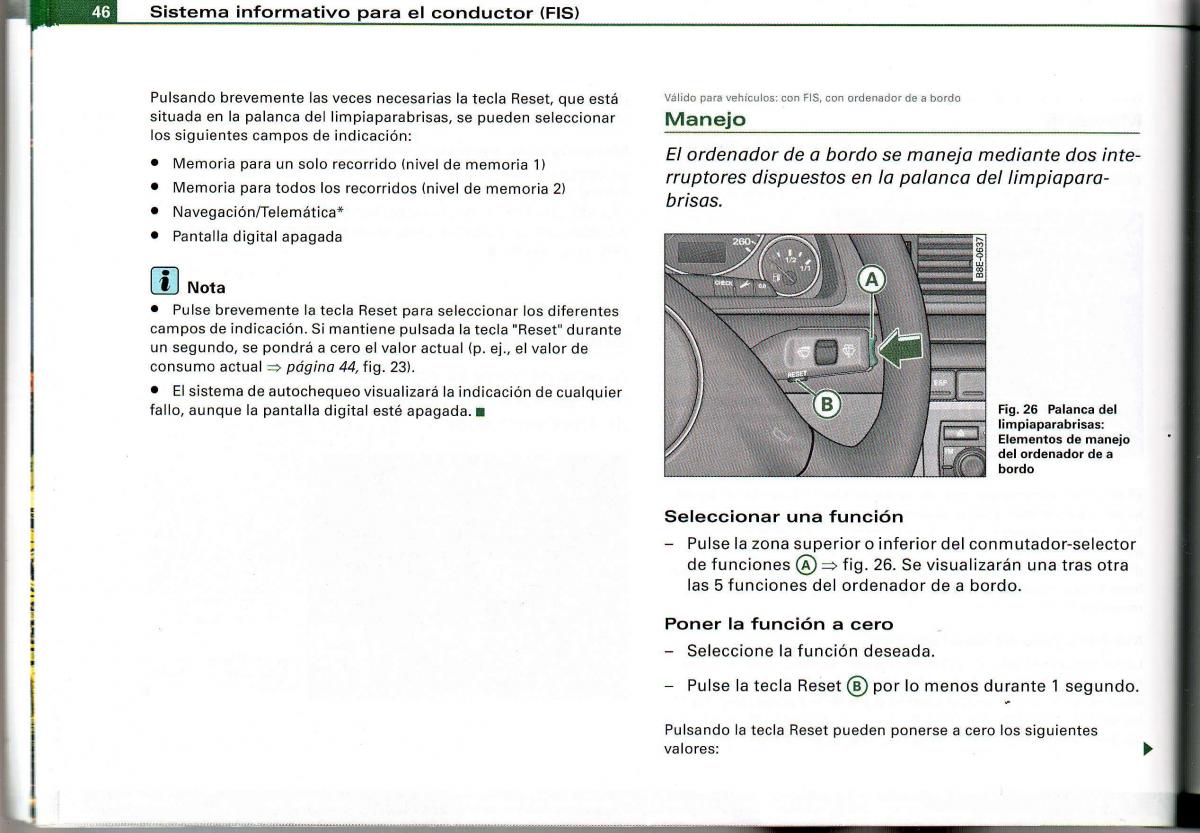 Audi A4 B6 8E manual del propietario / page 42