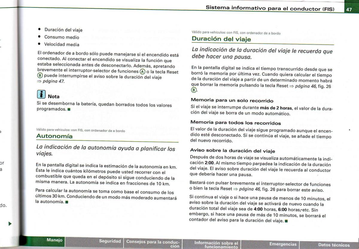 Audi A4 B6 8E manual del propietario / page 43