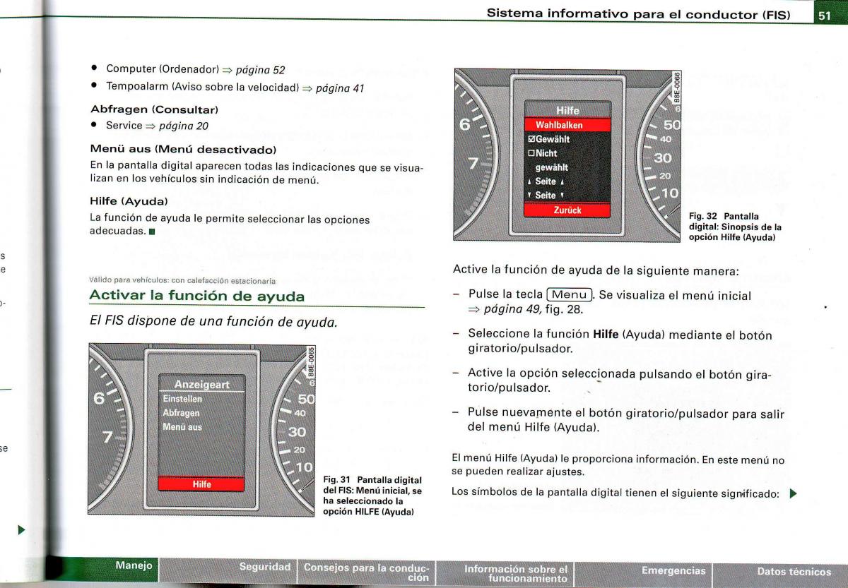 Audi A4 B6 8E manual del propietario / page 47