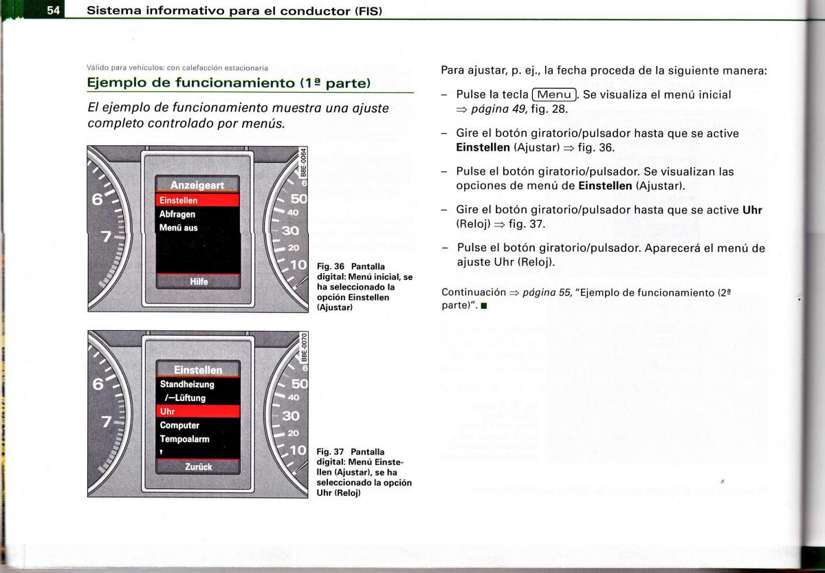 Audi A4 B6 8E manual del propietario / page 50