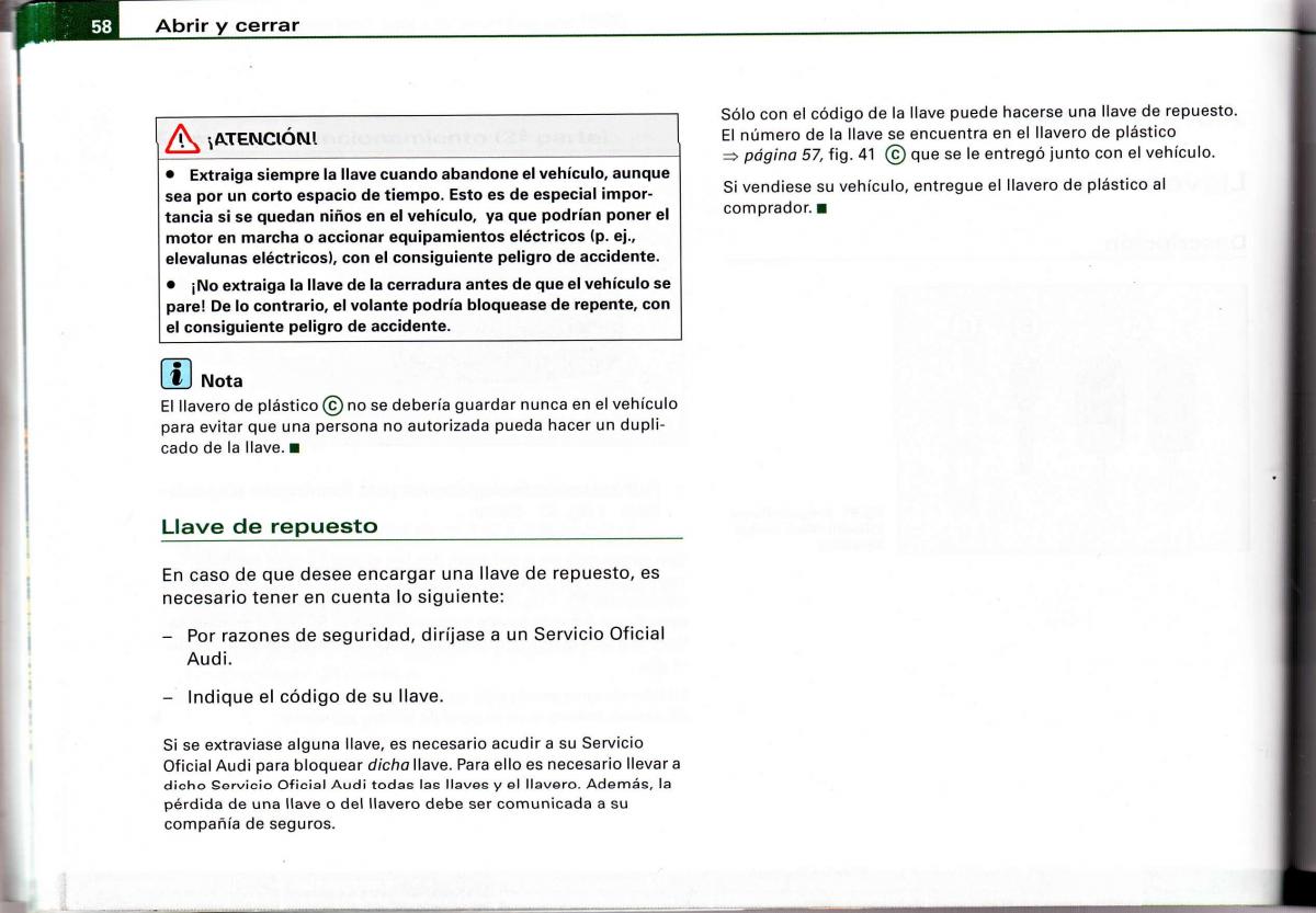 Audi A4 B6 8E manual del propietario / page 54