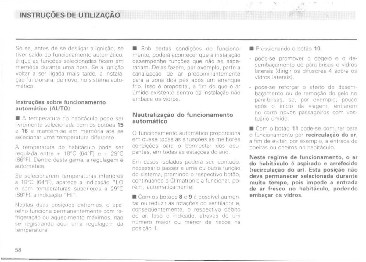 VW Passat B4 manual do usuario / page 60