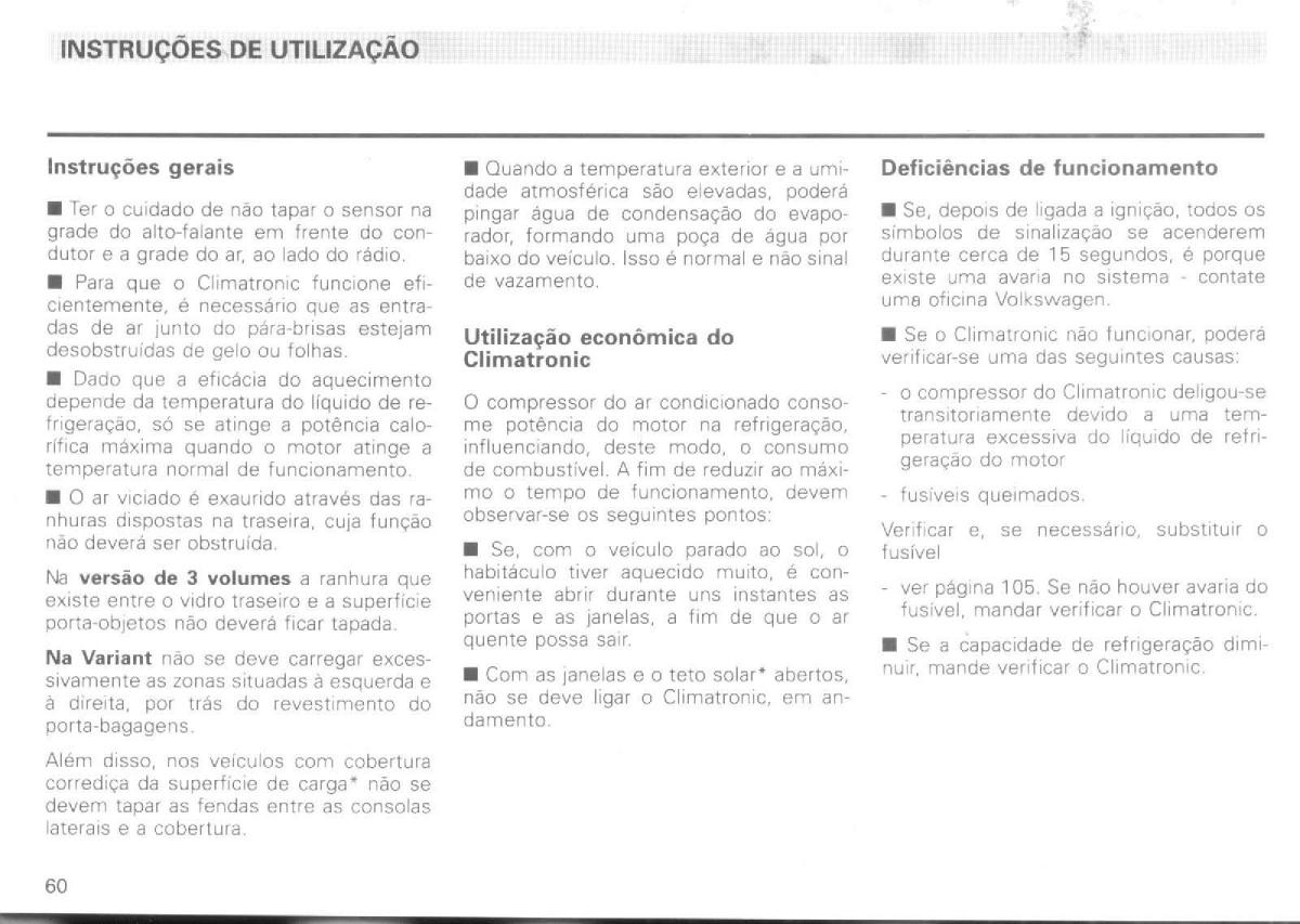 VW Passat B4 manual do usuario / page 62