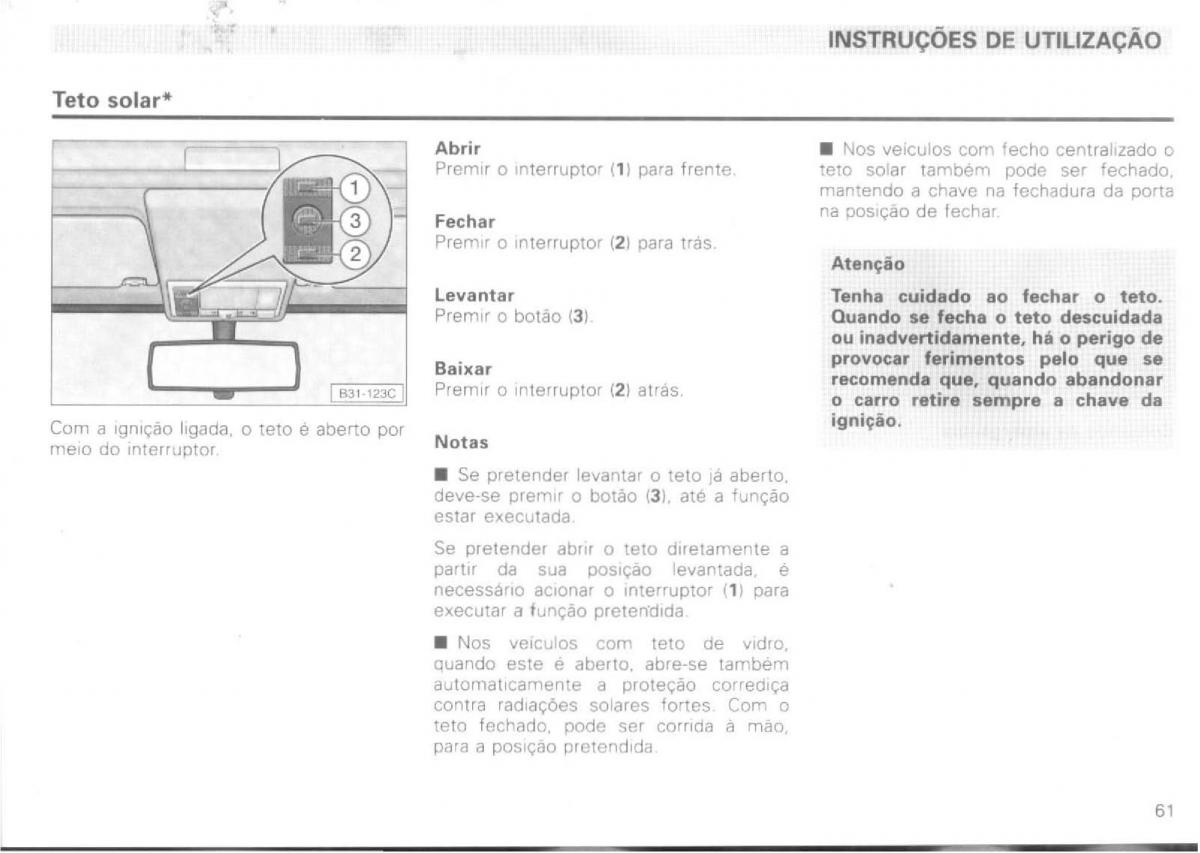 VW Passat B4 manual do usuario / page 63