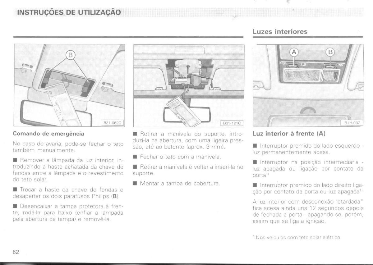 VW Passat B4 manual do usuario / page 64