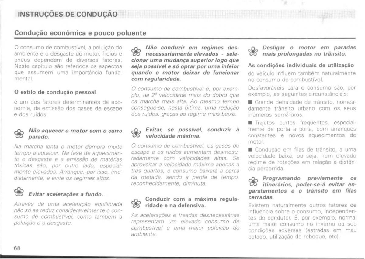 VW Passat B4 manual do usuario / page 70