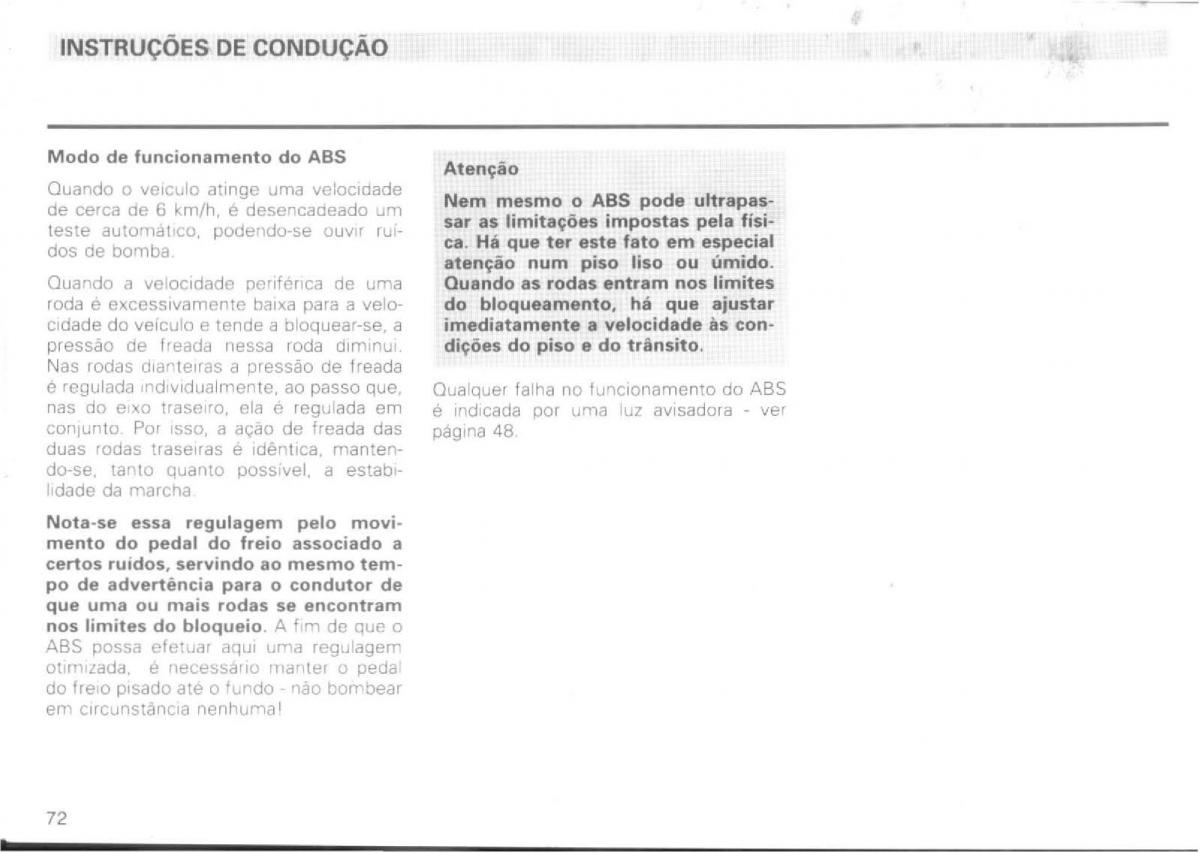 VW Passat B4 manual do usuario / page 74