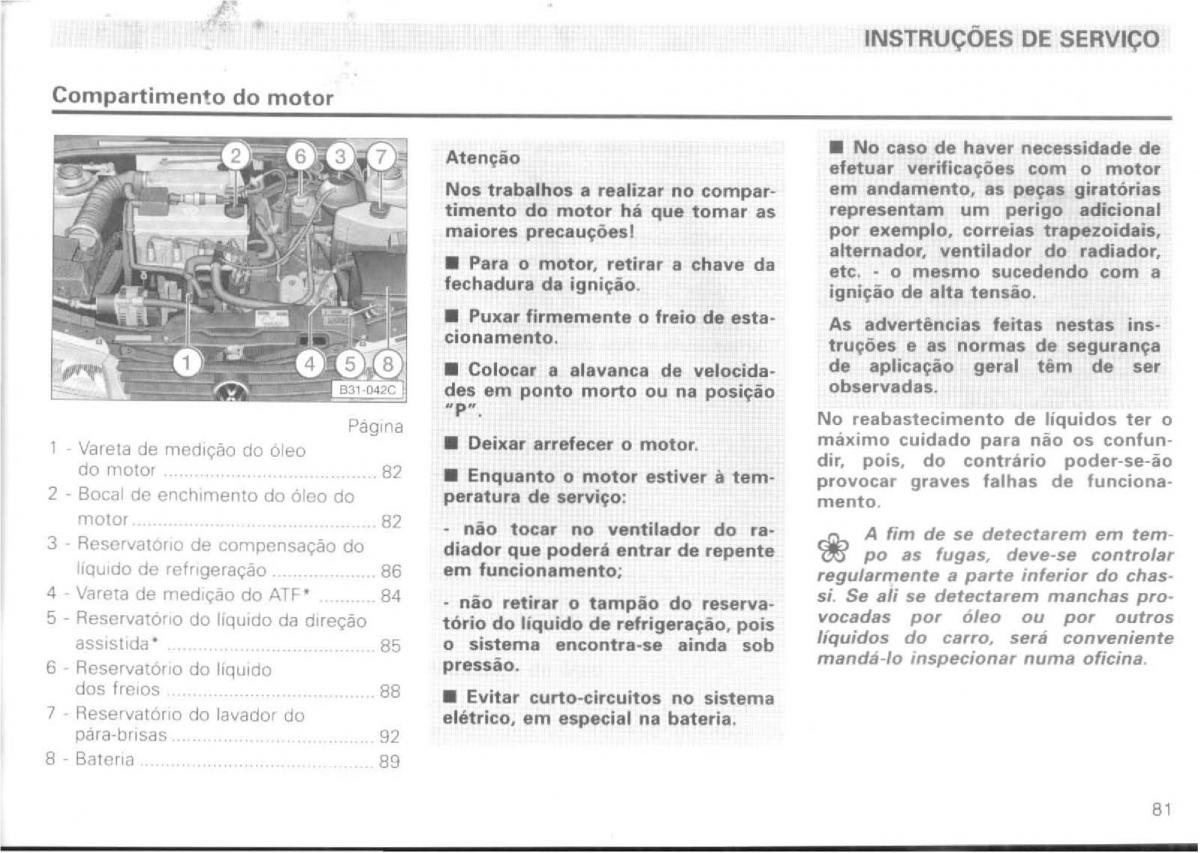 VW Passat B4 manual do usuario / page 83