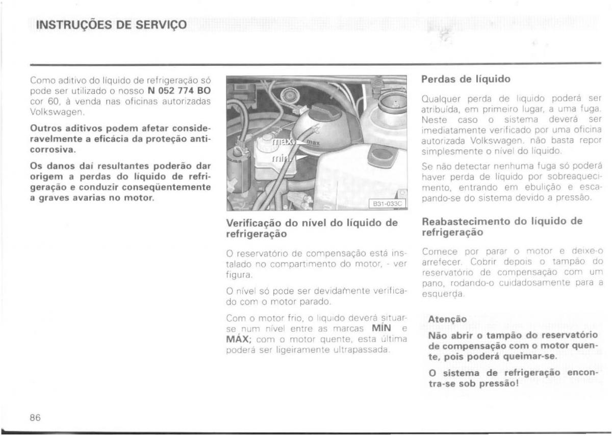 VW Passat B4 manual do usuario / page 88