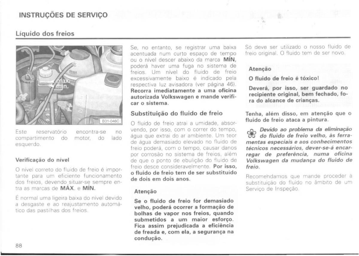 VW Passat B4 manual do usuario / page 90