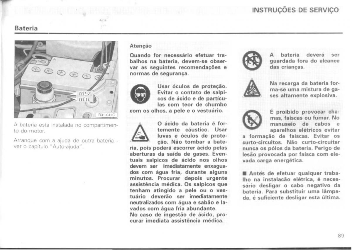 VW Passat B4 manual do usuario / page 91