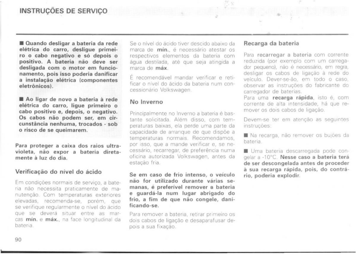 VW Passat B4 manual do usuario / page 92