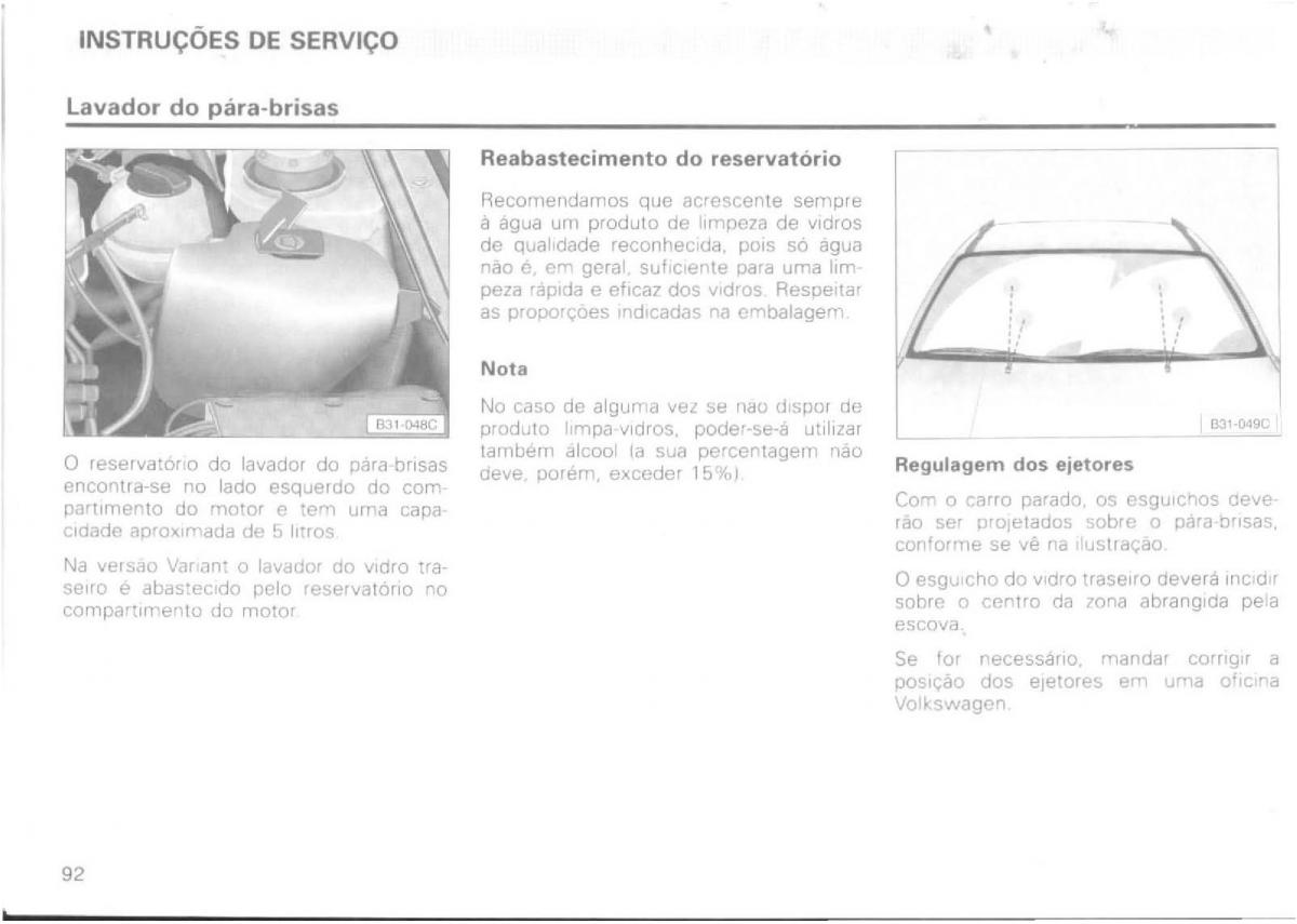 VW Passat B4 manual do usuario / page 94