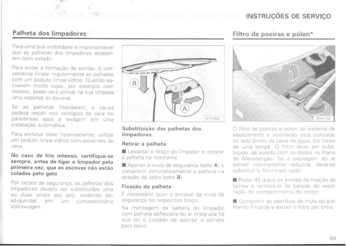 VW Passat B4 manual do usuario / page 95