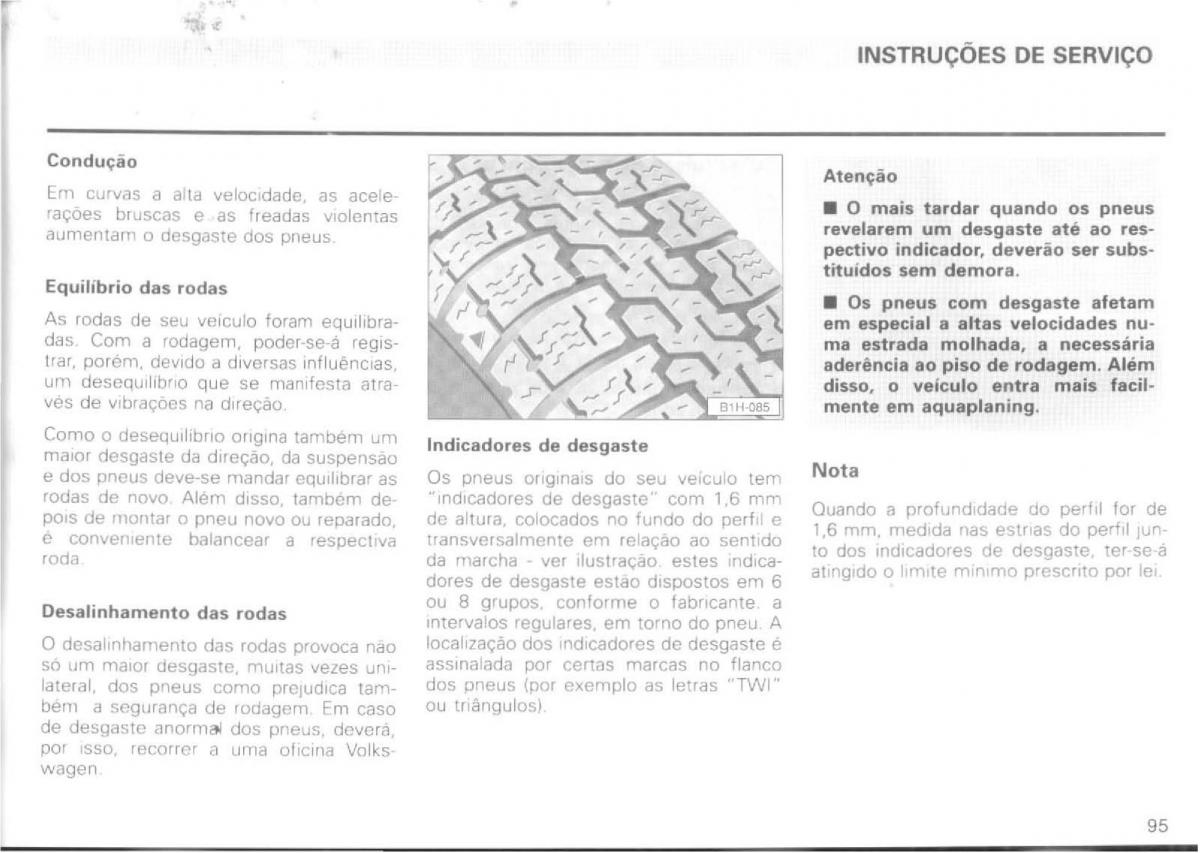 VW Passat B4 manual do usuario / page 97