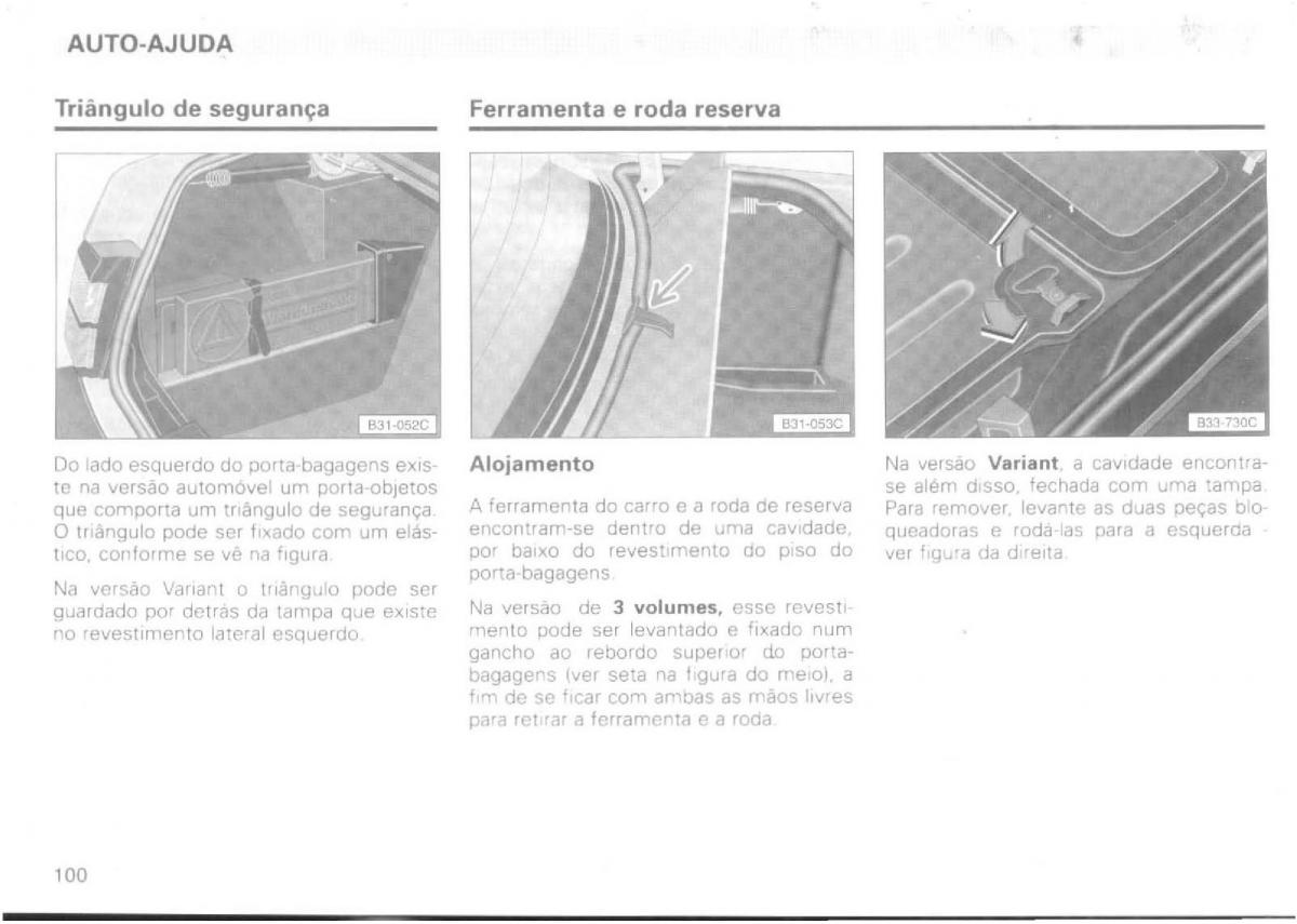 VW Passat B4 manual do usuario / page 102