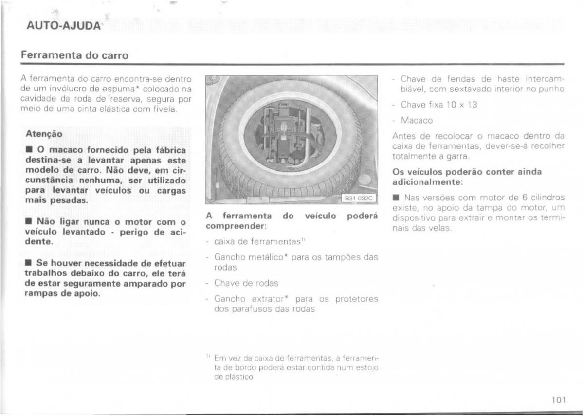 VW Passat B4 manual do usuario / page 103