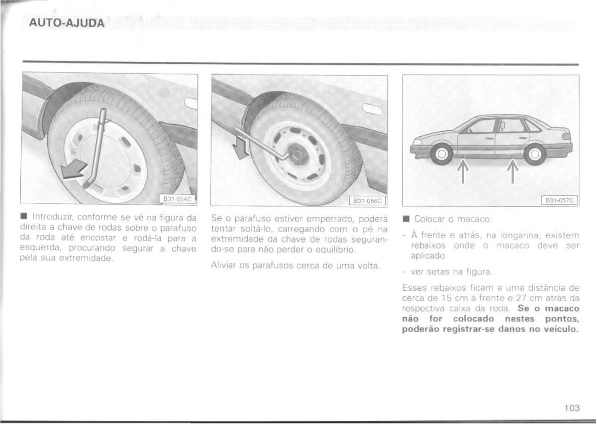 VW Passat B4 manual do usuario / page 105