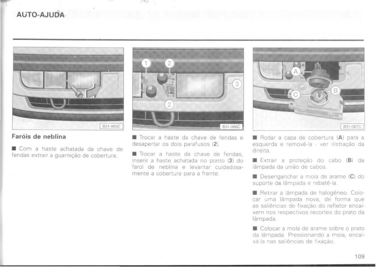 VW Passat B4 manual do usuario / page 111