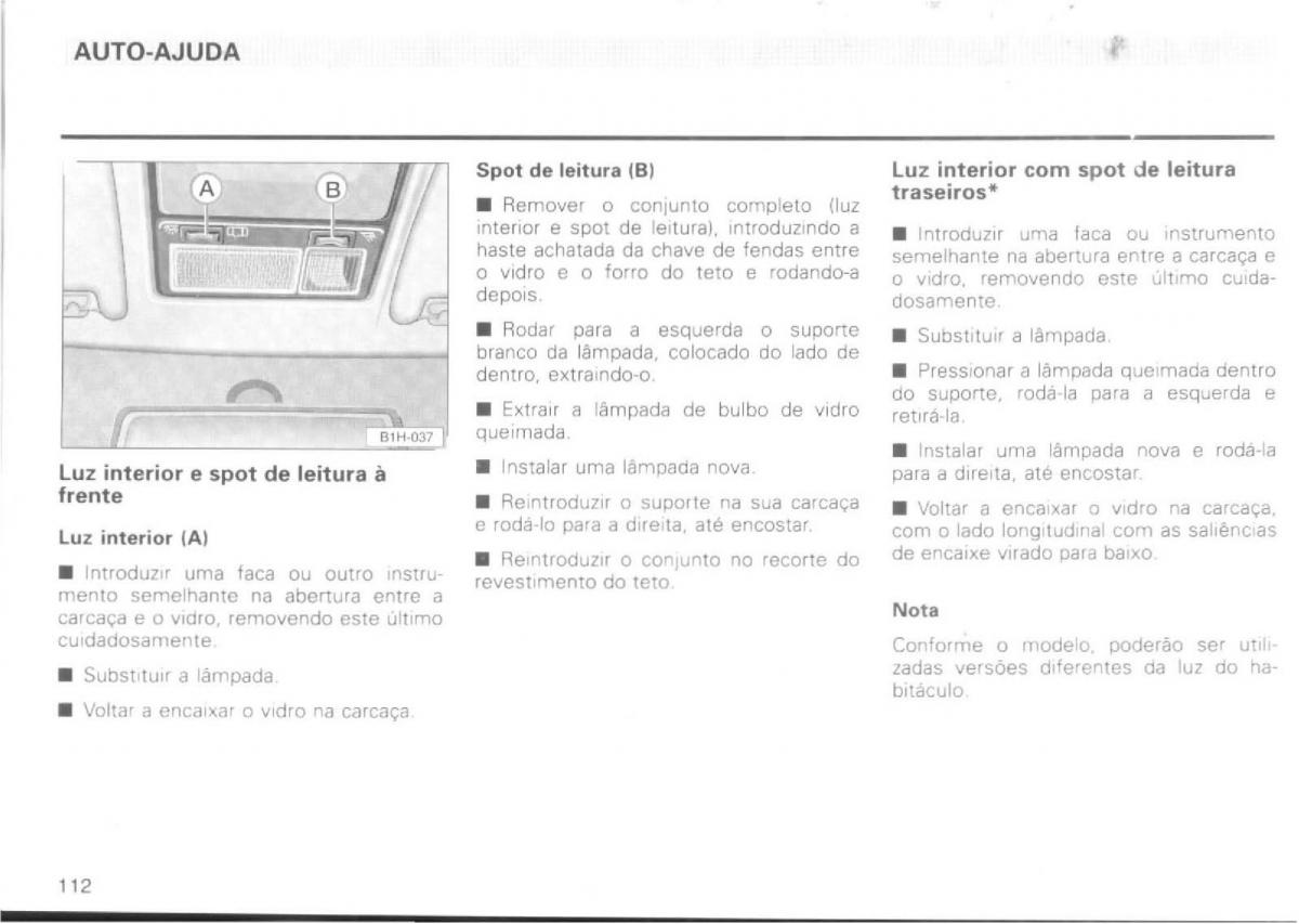 VW Passat B4 manual do usuario / page 114