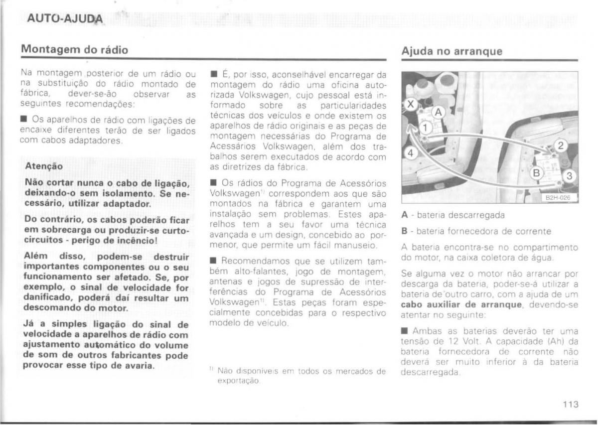 VW Passat B4 manual do usuario / page 115