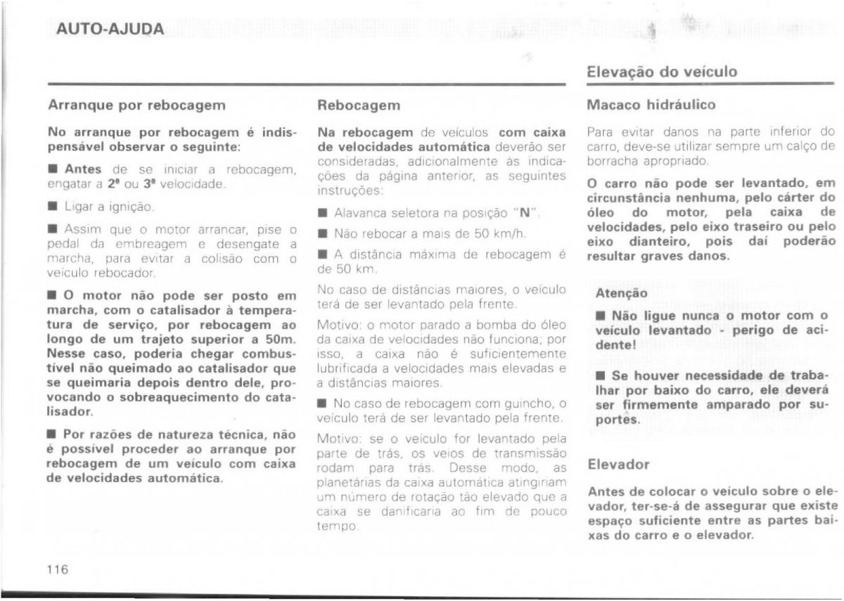 VW Passat B4 manual do usuario / page 118