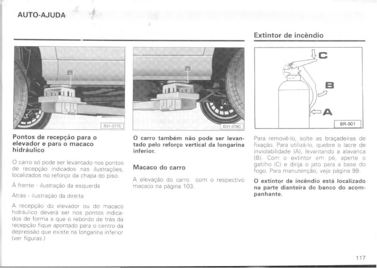 VW Passat B4 manual do usuario / page 119