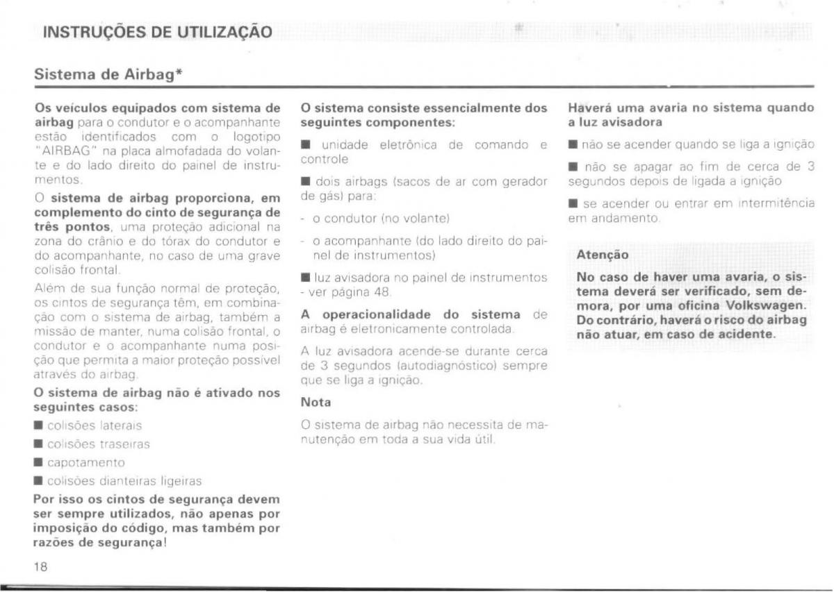 VW Passat B4 manual do usuario / page 20