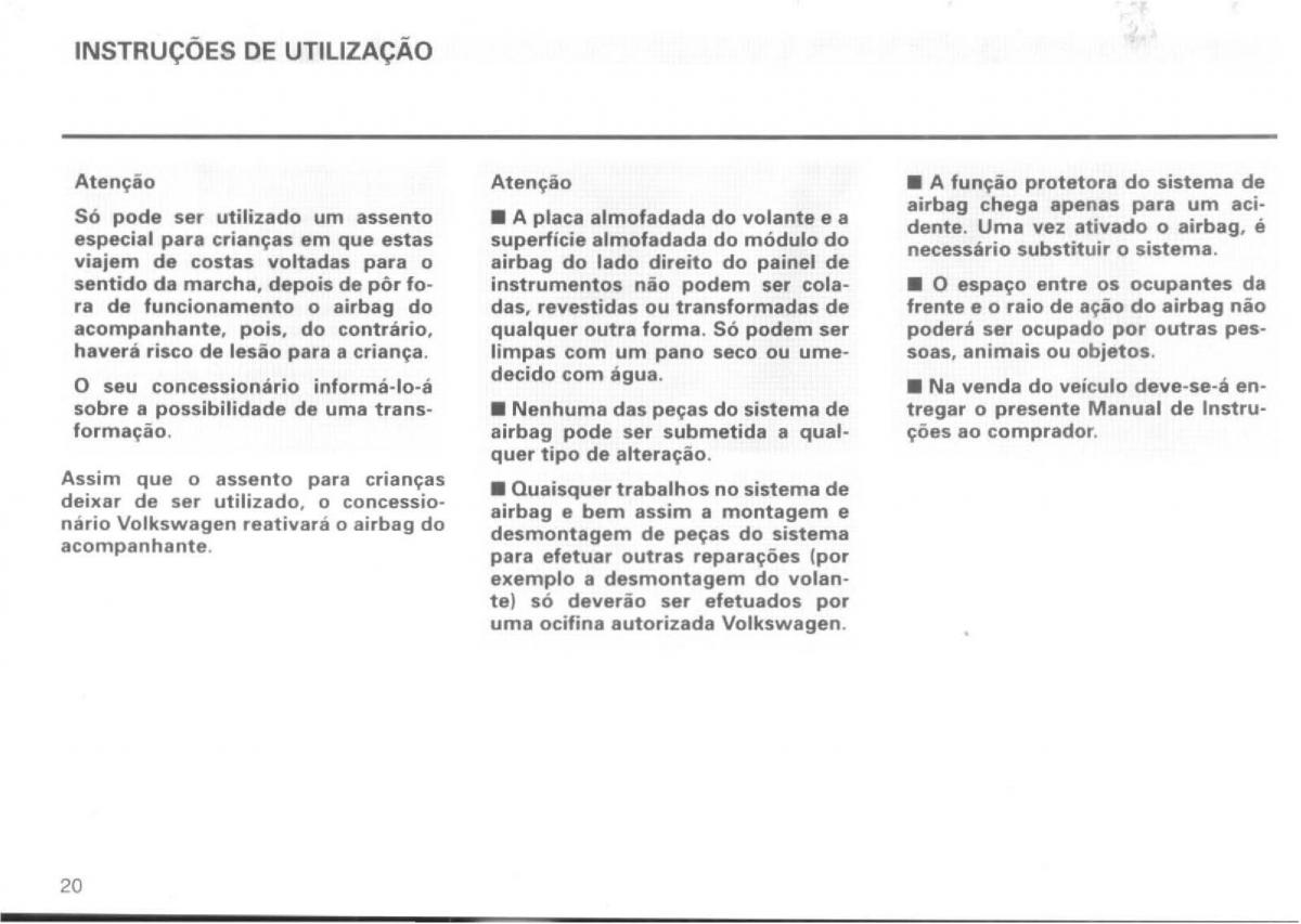 VW Passat B4 manual do usuario / page 22